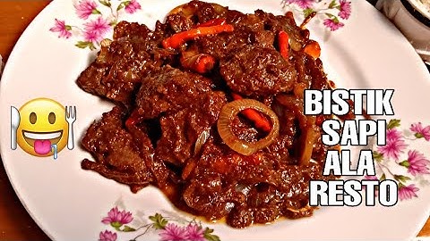 RESEP BISTIK SAPI ALA RESTO ANTI GAGAL !! beef recipe