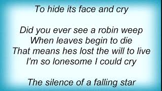 Wynonna Judd - I'm So Lonesome I Could Cry Lyrics