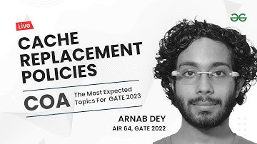 COA | Cache replacement policies | The Most Expected topics for GATE 2023
