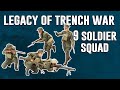 Legacy of Trench Warfare: 9 Soldier Squad