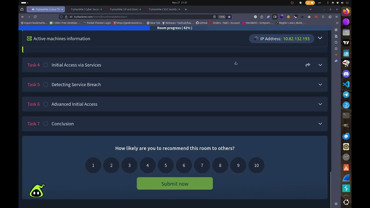 Linux Threat Detection 1 TryHackMe WalkThrough