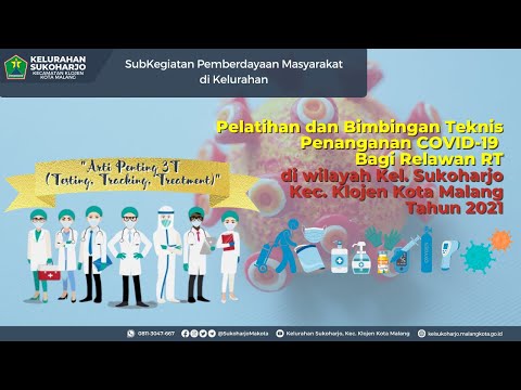 LIVE || Pelatihan dan Bimbingan TeknisPenanganan COVID-19 Bagi Relawan RT di wilayah Kel. Sukoharjo