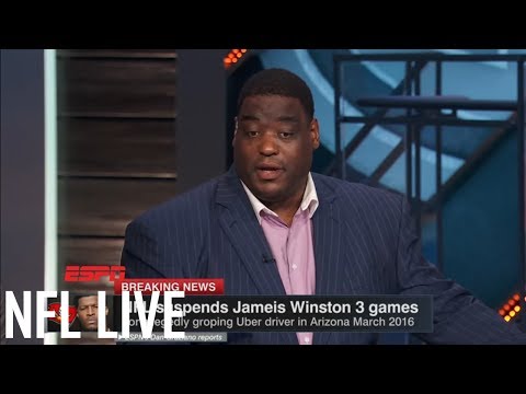 Damien Woody responds to Jameis Winston's 3-game suspension: 'I would cut him' | NFL Live | ESPN