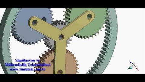 Ansys Rigid Body Dynamics, Gear Simulation