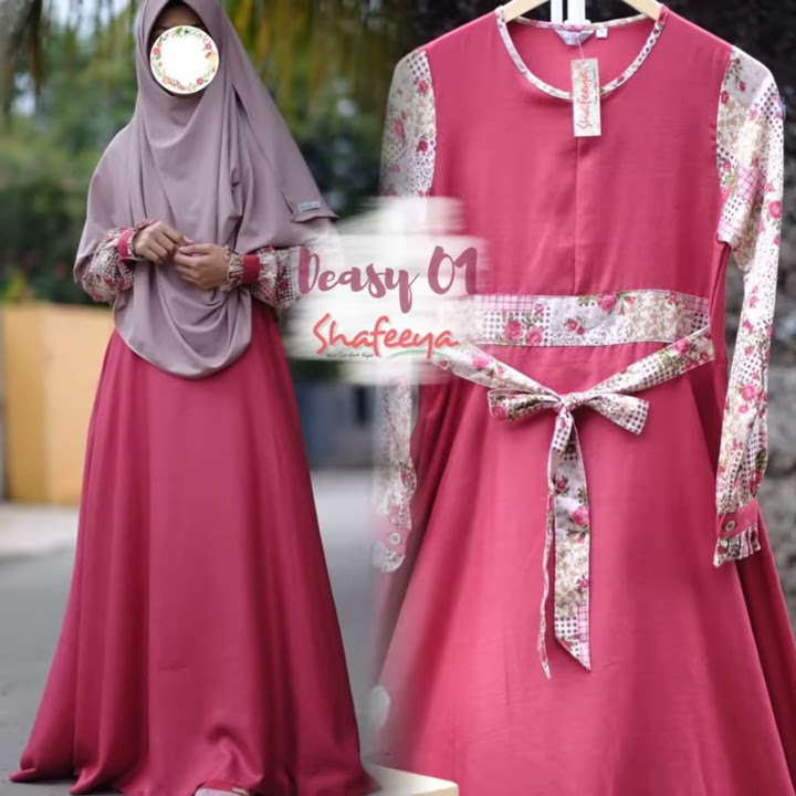 GAMIS JUMBO SHAFEEYA-GAMIS PREMIUM LINEN MIX KATUN JEPANG-SYARI&ORI-LD 120CM