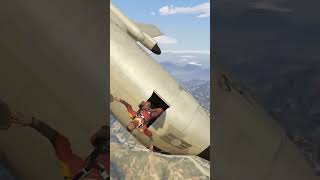 Gta V parachute out if plane upside down