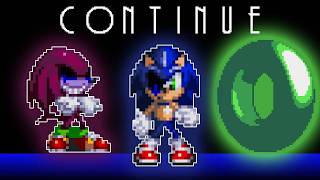 All Of Modern Sonic Continue Screenknuckles.exe The Emeralds Curse