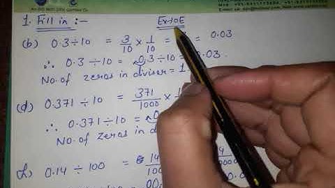 Class 5 :- Chapter 10 Operations with decimals
