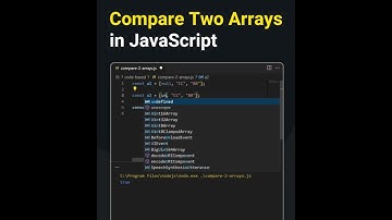 Compare 2 Arrays in JavaScript