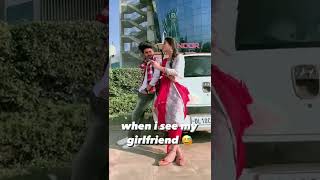 when I see my girlfriend 🐼🤗❤️🤦... Instagram reels status videos WhatsApp status video #shorts