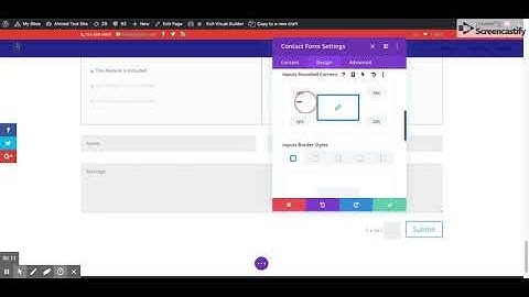 Add borders to Divi contact form fields