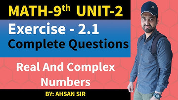 class 9 math chapter 2 exercise 2.1 - complete