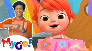 YoYo's Arts \& Crafts Time + MORE! | CoComelon Nursery Rhymes | MyGo! Sign Language For Kids