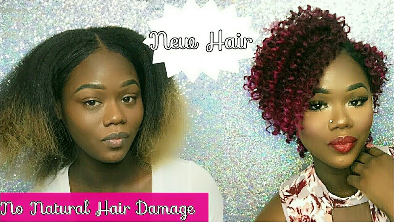 How To| Short Curly Hairstyle (easy crotchet style) - YouTube