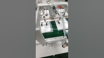 Automatic bag horizontal type inserting bag packaging machine running video