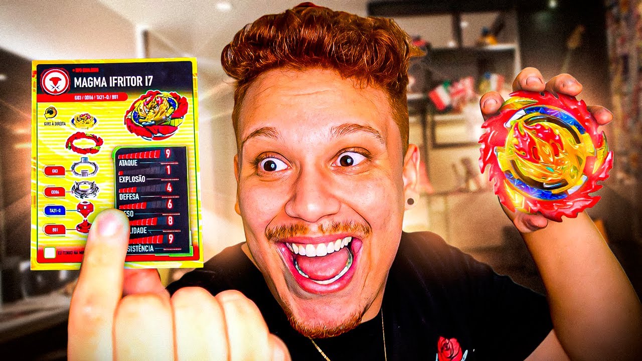 INCRÍVEL! COMPREI UM SUPER TRUNFO DE BEYBLADE! (CARDS ULTRA RAROS)