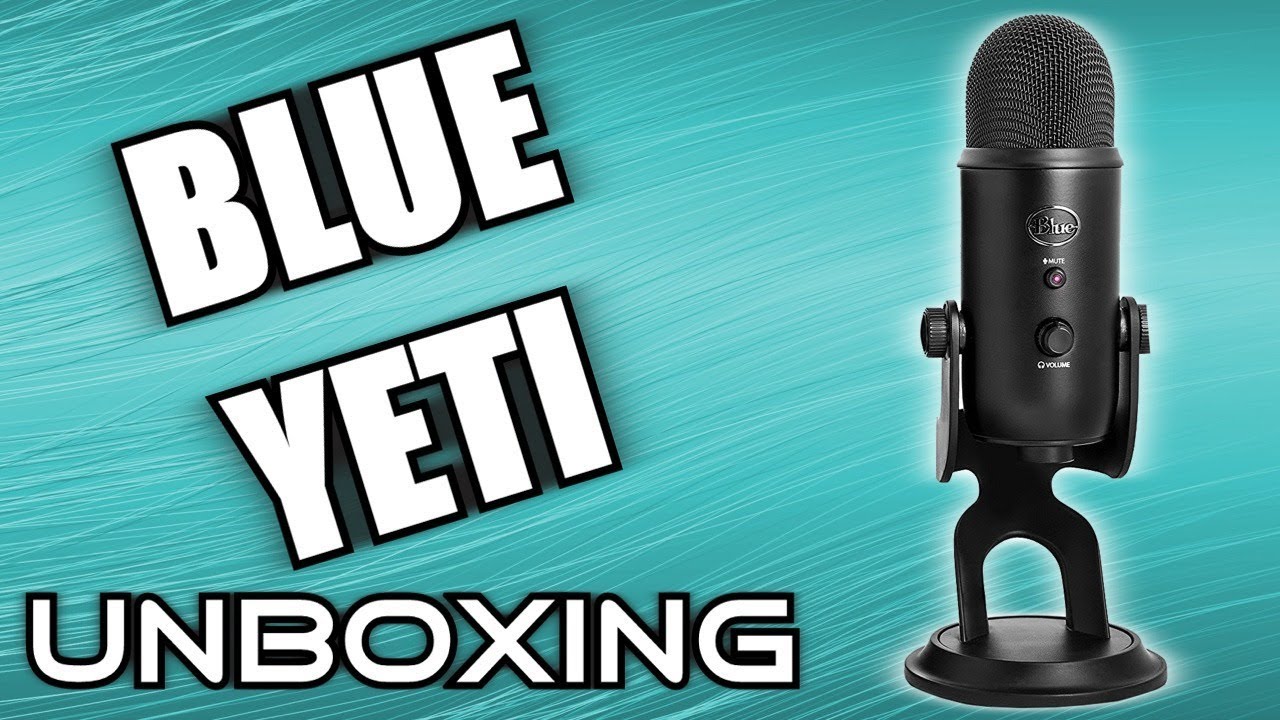 Unboxing The Blue Yeti Blackout Edition YouTube