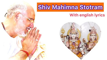 Thumbnail of Shiv Mahimna Stotra by Pujya Bhaishri Rameshbhai Oza with lyrics
