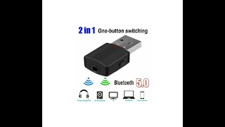 Transmisor Receptor Bluetooth Con Switch 2en1 Nuevo Mejorado