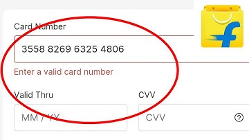 Flipkart Fix Enter a vaild card number Problem Solve on Debit Card & Credit Card in Flipkart