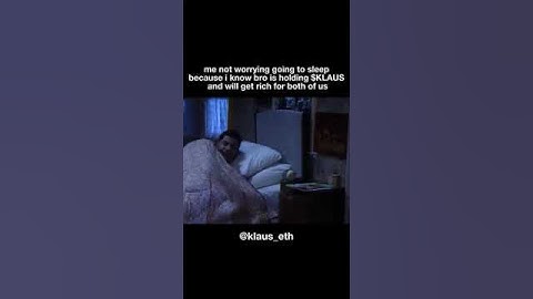 Bro believes in $KLAUS #ethereum #klaus #memecoin #memecoins #blockchain #fish #crypto #degen