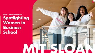Spotlighting Women's Experiences in Business School | MIT Sloan