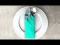 Servietten falten: Bestecktasche - Servietten falten als Tischdeko