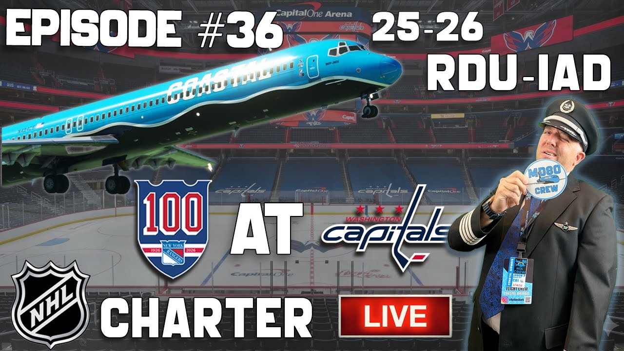 Realistic NHL Charter Flight | MD-80 | Raleigh-Washington