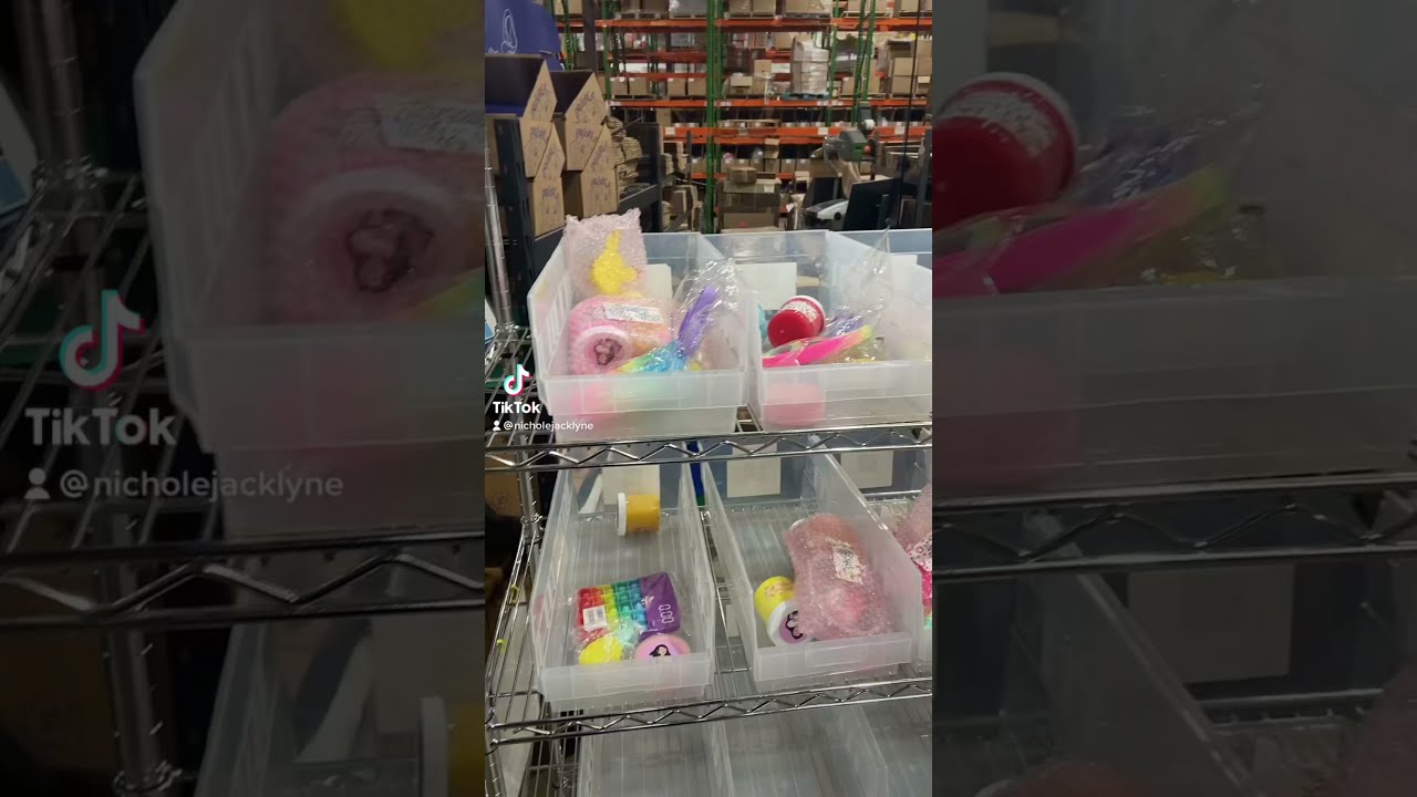 Packaging Slime & Fidget Orders at my Warehouse!😱📦 