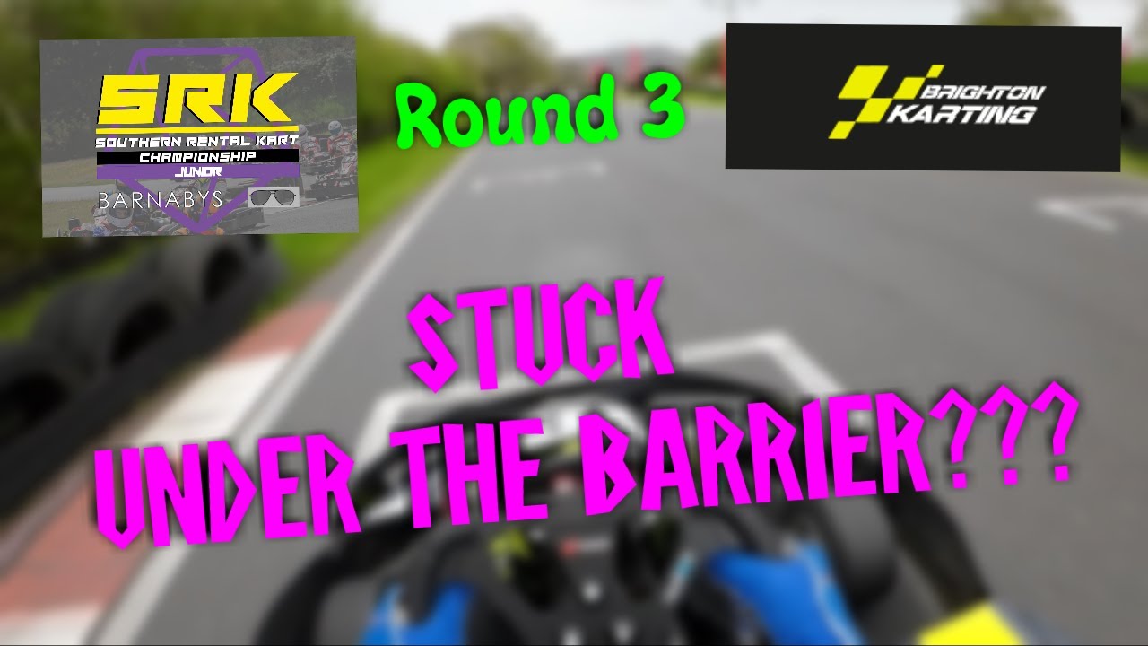 Stuck Under The Barrier??? - SRK Junior Championship 2024 Round 3 At Brighton Karting