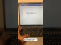 Use this trick to switch between documents on macbook