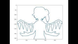Bad Apple but its MatPlotLib and OpenCV
