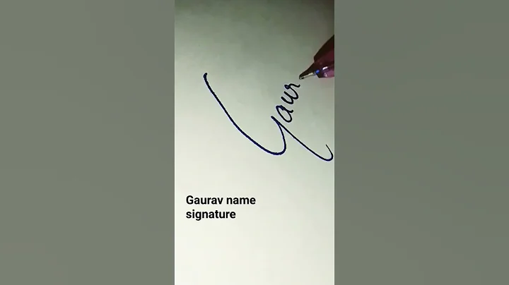 Gaurav name signature comment your name #viral #trendingshorts #trend