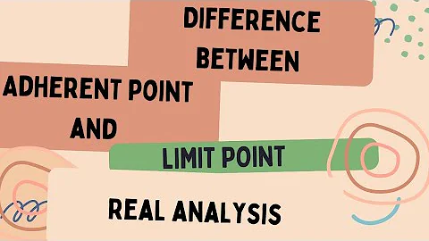 Limit Point and Adherent Point(Differences with Examples) | Real Analysis