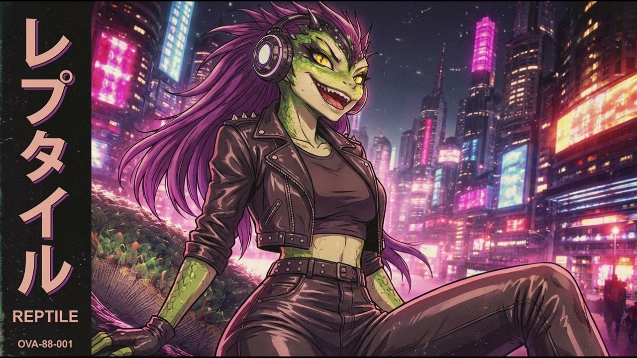 Synthwave Cyberpunk Mix | Darksynth for Night Drive | Reptile (2588 七月-ラ)