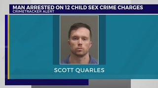 Man arrested on 12 child sex crimes