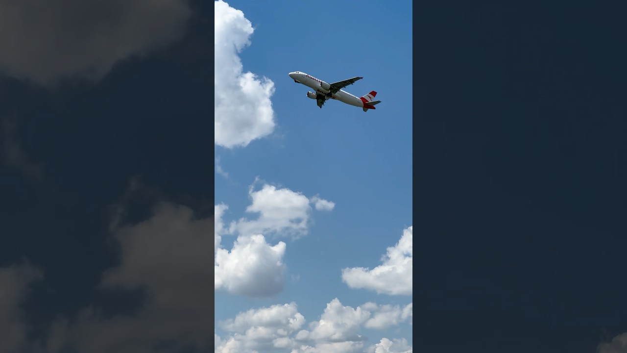 Austrian Airlines Airbus A320 takeoff 