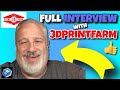 Full Interview with 3DPrintFarm: Making Money w/ 3D Printing, Mono Screens & More! thumbnail