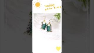 Celebrity Square Macrame Earrings. Tutorial available my channel #macrameaccessories #macrameearrings Profile