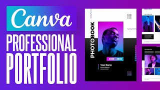 How To Make A Personal Portfolio Using Canva (2023) Tutorial for Beginners