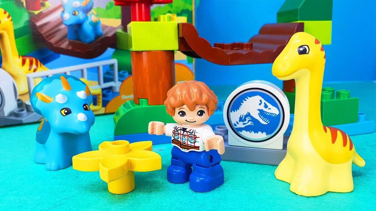JURASSIC WORLD 🦖 Lo zoo dei Dinosauri gentili Lego Duplo 🦕 - YouTube