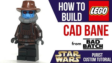 HOW TO Build LEGO CAD BANE from The Bad Batch as a Purist Custom Minifigure