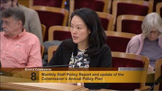 November 2017 Regular Ethics Commission Meeting