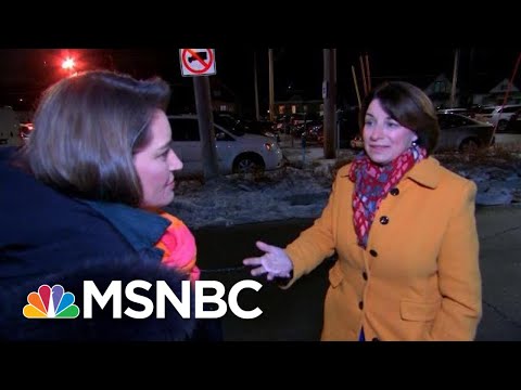 Amy Klobuchar Talks Campaign Priorities On Iowa Trip Amid Impeachment Trial | Katy Tur | MSNBC