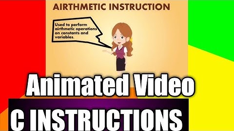 C programming | C Instructions Animated video | part - 5 | Bhawna shishodia