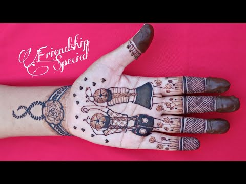 Friendship day special mehndi design 2020 || collage friendship || mehndi creations