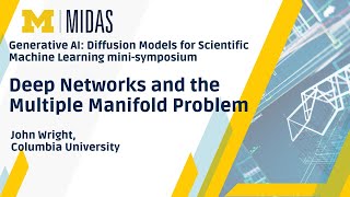 GenAI Diffusion Models mini-symposium: Deep Networks and the Multiple Manifold Problem