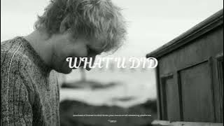[ FREE ] Ed Sheeran X James Arthur Type Beat | Pop Guitar Instrumental -'What u did'