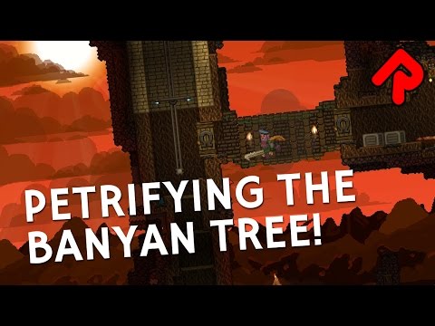 When Starbound Terraforming Goes Wrong: Petrifying the Banyan Tree!