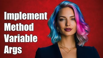 How to Implement a Method with Variable Arguments in Programming